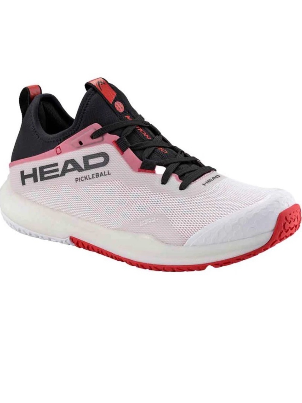 Head Men’s Pickleball Shoe - White/Black/Pink/Red